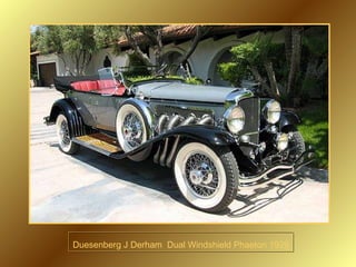 Duesenberg J Derham  Dual Windshield Phaeton 1929 