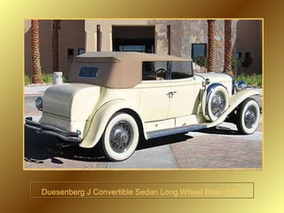 Duesenberg J Convertible Sedan Long Wheel Base 1931 