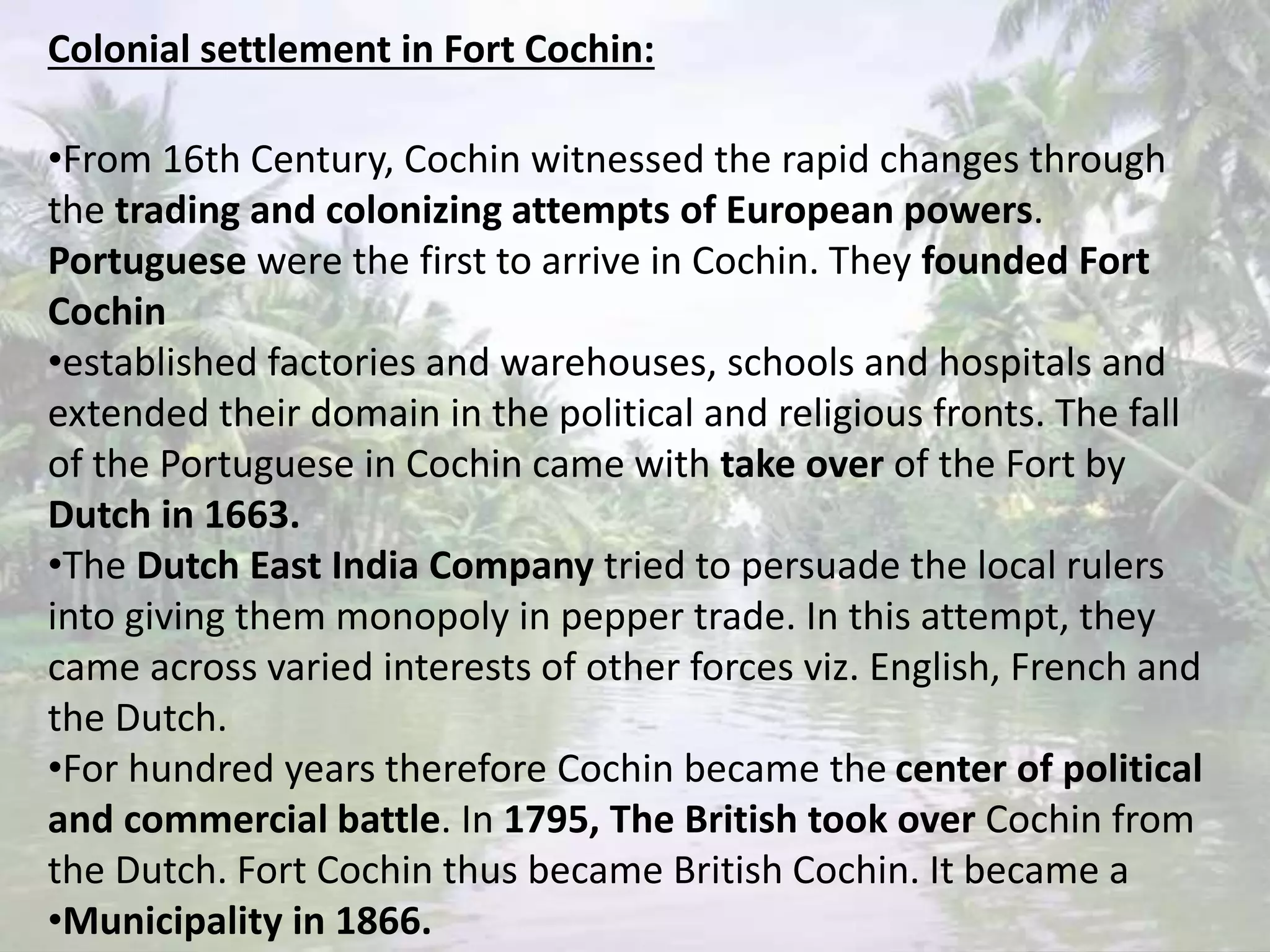 Cochin vernacular architecture | PPTX