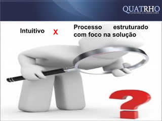 Processo    estruturado
Intuitivo   X   com foco na solução
 