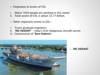Cochin Shipyard and Business environment. | PPTX