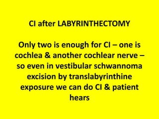 See probe coming to Sinus tympani So while clearing Sinus tympani PSC
exposed ... becareful
 