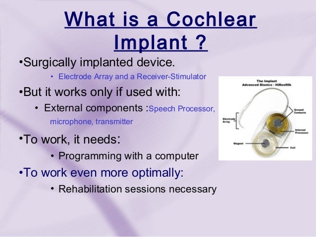 Cochlear implant (3) block diagram hearing aid 