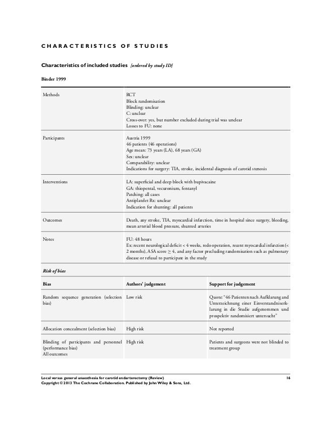 carotid endarterectomy anesthesia