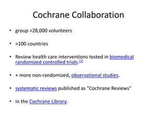 Cochrane Collaboration | PPTX