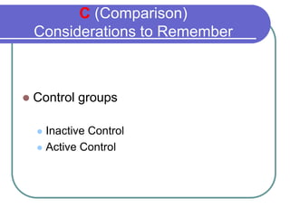 Cochrane Workshop Picos