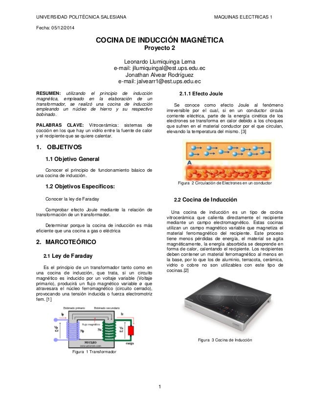 Principio de Funcionamiento de Una Cocina de Induccion