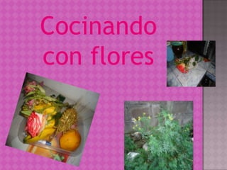 Cocinando
con flores
 