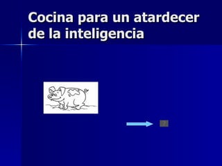 Cocina para un atardecer de la inteligencia 