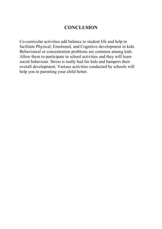 Co cirricular activities | PDF