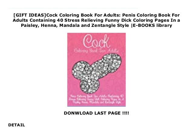 Best Selling Cock Coloring Book For Adults Penis Coloring Book For