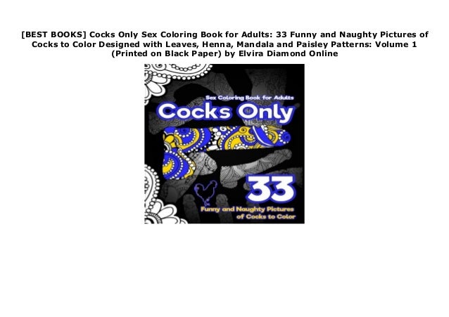 Download Best Books Cocks Only Sex Coloring Book For Adults 33 Funny And N