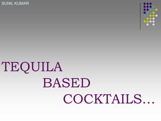 SUNIL KUMAR

TEQUILA
BASED
COCKTAILS…

 