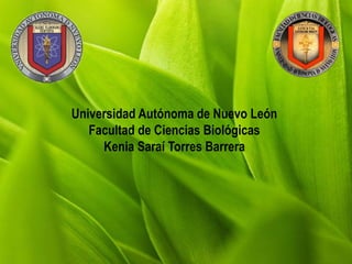 Universidad Autónoma de Nuevo León
Facultad de Ciencias Biológicas
Kenia Saraí Torres Barrera
 