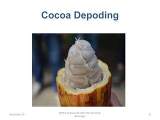 Cocoa Depoding
November 20
BHM 112 Cocoa & other Non Alcoholic
Beverages
8
 