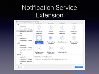 Notiﬁcation Service
Extension
 