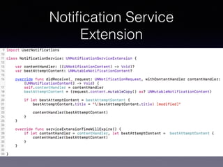 Notiﬁcation Service
Extension
 