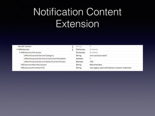 Notiﬁcation Content
Extension
 