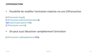 CA Layer / Core Animation {Cocoaheads Montpellier}
