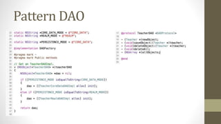 Pattern DAO
 