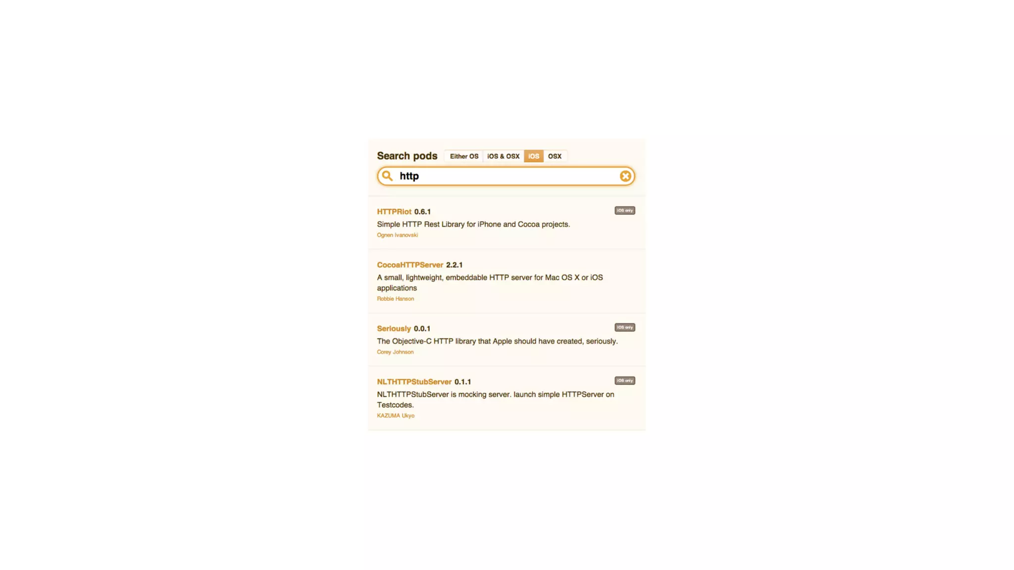 Install

$ gem install cocoapods
$ pod setup
 