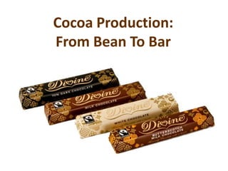 Cocoa Production:
From Bean To Bar
 