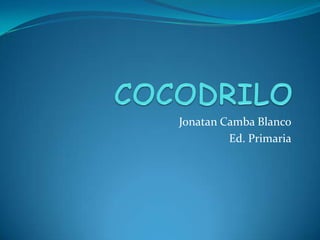 Jonatan Camba Blanco
         Ed. Primaria
 
