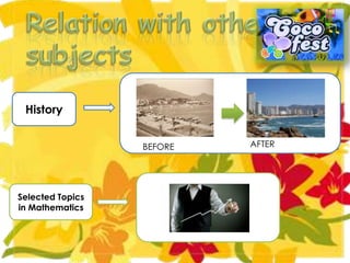 History


                  BEFORE   AFTER




Selected Topics
in Mathematics
 