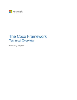The Coco Framework
Technical Overview
Published August 10, 2017
 