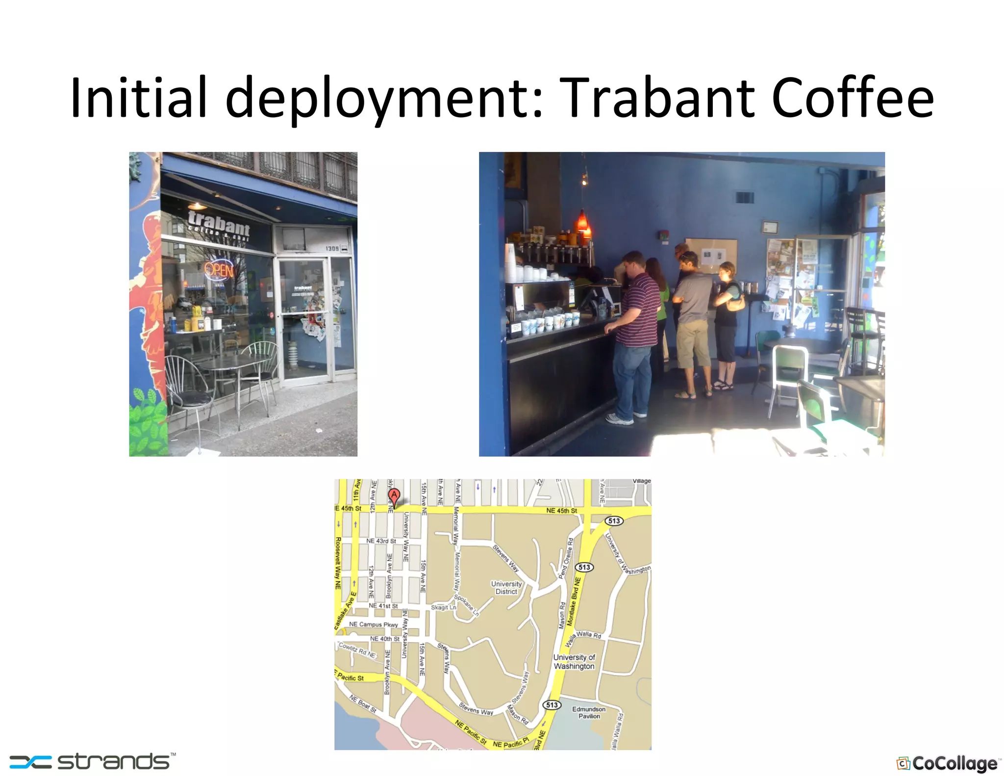 Initial deployment: Trabant Coffee 