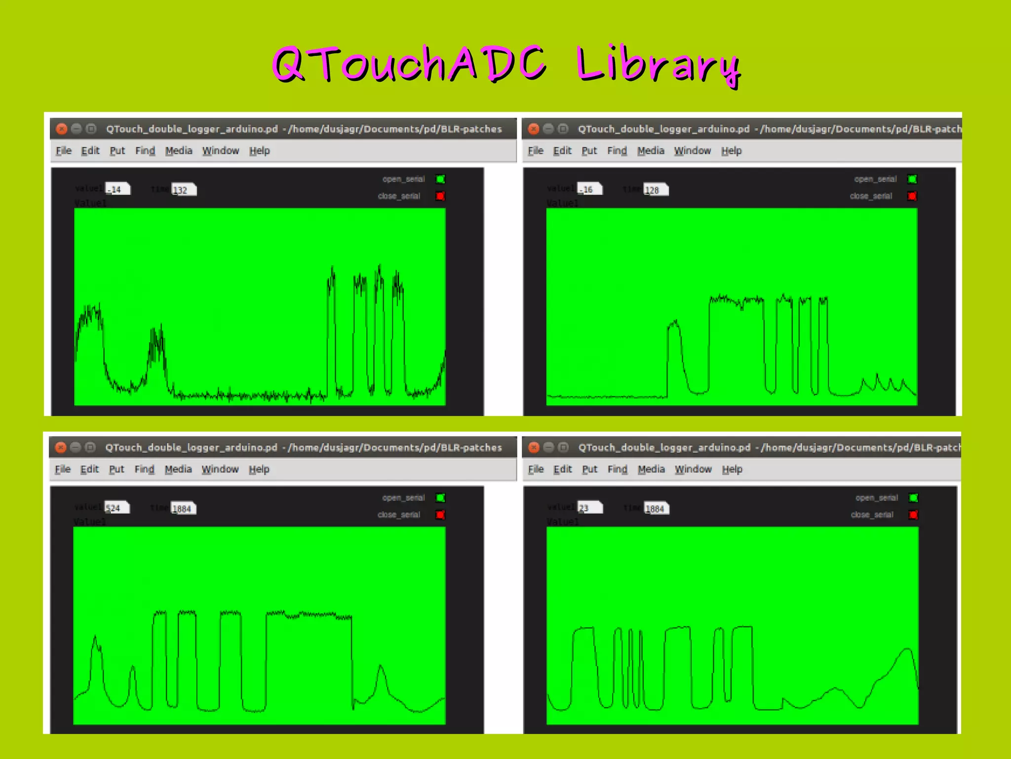 QTouchADC LibraryQTouchADC Library
https://github.com/dusjagr/QTouchADC
http://hackteria.org/wiki/QTouchADC_Library_for_Arduino
 