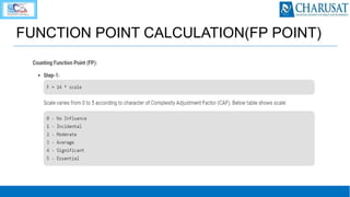 COCOMO FP COST ESTIMATION TECHNIQUES:NUMERIC | PPTX