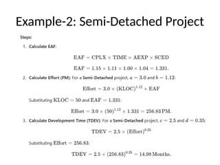 Example-2: Semi-Detached Project
 