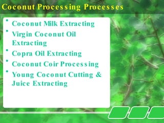 Coconut Processing | PPT