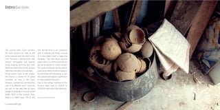 Introduction




The coconut palm, Cocos nucifera,       milk derived from it are commonly
the term coconut can refer to the       used in cooking and frying; coconut
entire coconut palm, the seed, or the   oil is also widely used in soaps and
fruit. The term is derived from 16th    cosmetics. The clear liquid coconut
century Portuguese and Spanish          water within is a refreshing drink and
cocos, meaning “grinning face”, from    can be processed to create alcohol.
the three small holes on the coconut    The husks and leaves can be used as
shell that resembles a human face.      material to make a variety of products
Found across much of the tropics,       for furnishing and decorating. It also
the coconut is known for its great      has cultural and religious significance
versatility as seen in the many         in many societies that use it.
domestic, commercial, and industrial    One of the earliest mentions of the
uses of its different parts. Coconuts   coconut dates back to 545A.D or
are part of the daily diet of many      1520 A.D referring to the Indian nut.
people. Its endosperm is known as the
edible “flesh” of the coconut; when
dried it is called copra. The oil and   (source: www.wikipedia.com)



6 : Coconut shell Craft                                                           Coconut shell Craft : 7
 