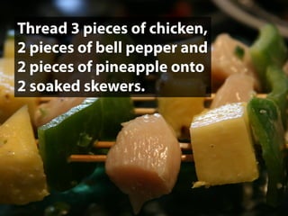 Coconut Marinated Chicken Skewers