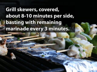 Coconut Marinated Chicken Skewers