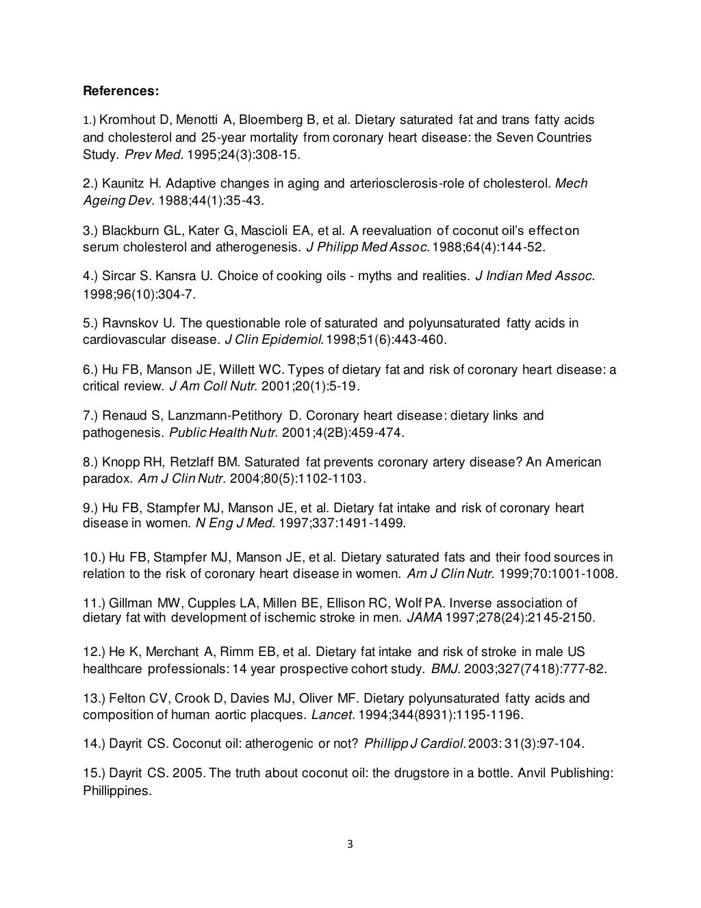 Coconut Oil and Heart Disease