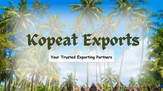 Kopeat Exports
Your Trusted Exporting Partners
 