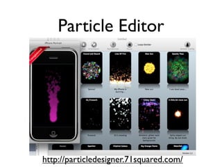 Particle Editor




http://particledesigner.71squared.com/
 
