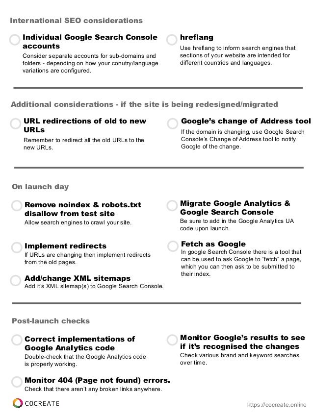 list of technical seo factors that will most likely affect most websi