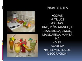 INGREDIENTES ,[object Object]