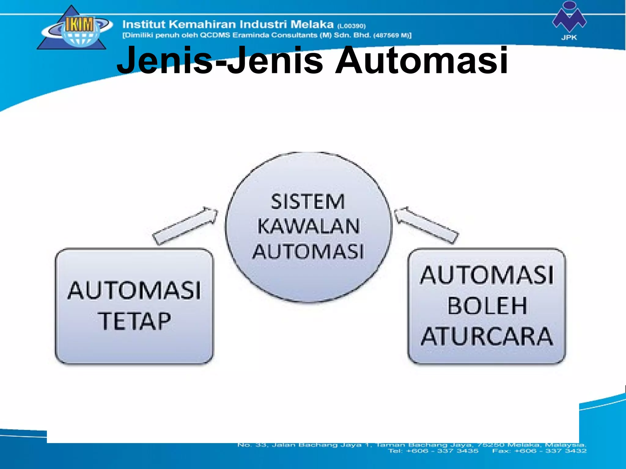 Jenis-Jenis Automasi
 