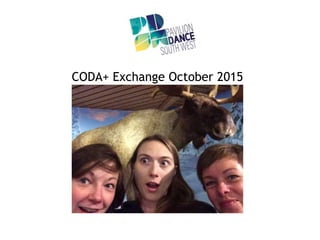 CODA+ Exchange October 2015
 