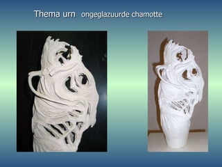 Thema urn   ongeglazuurde chamotte 