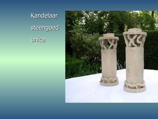 Kandelaar steengoed unica 