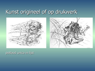 Kunst origineel of op drukwerk potlood unica in lijst 
