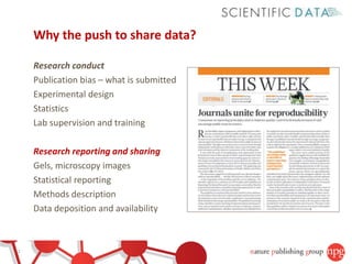 Data sharing as part of the research workflow | PDF