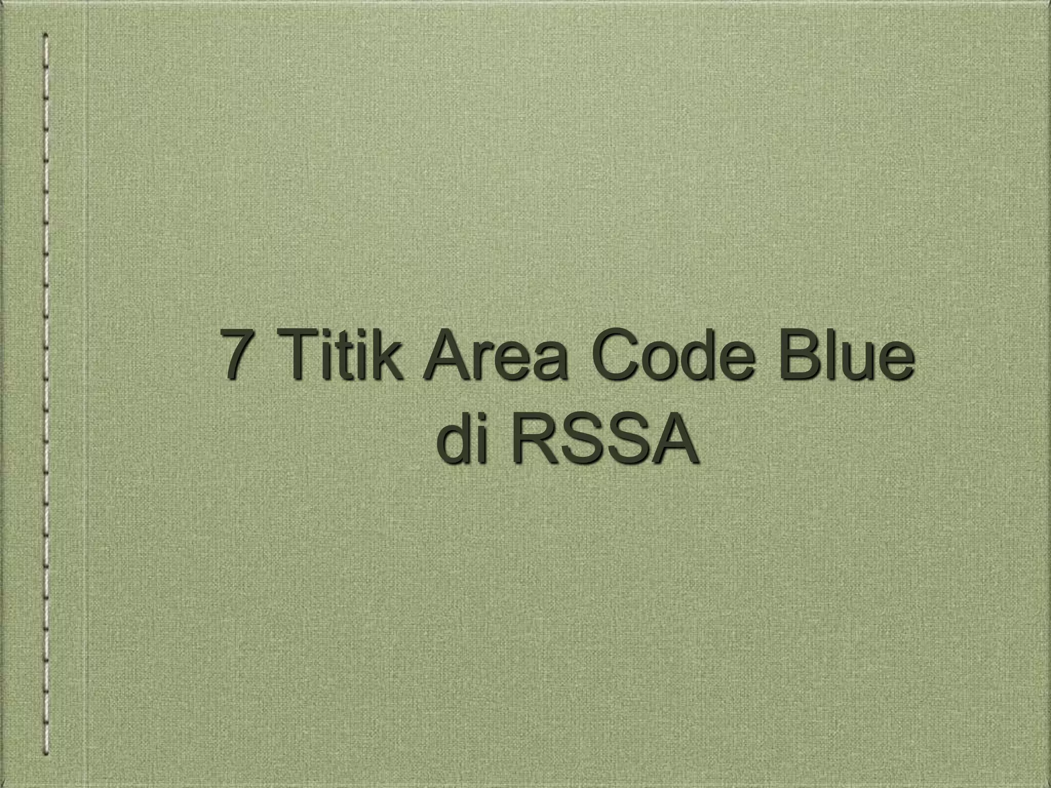 Panduan Codeblue - RSSA & FKUB | PDF