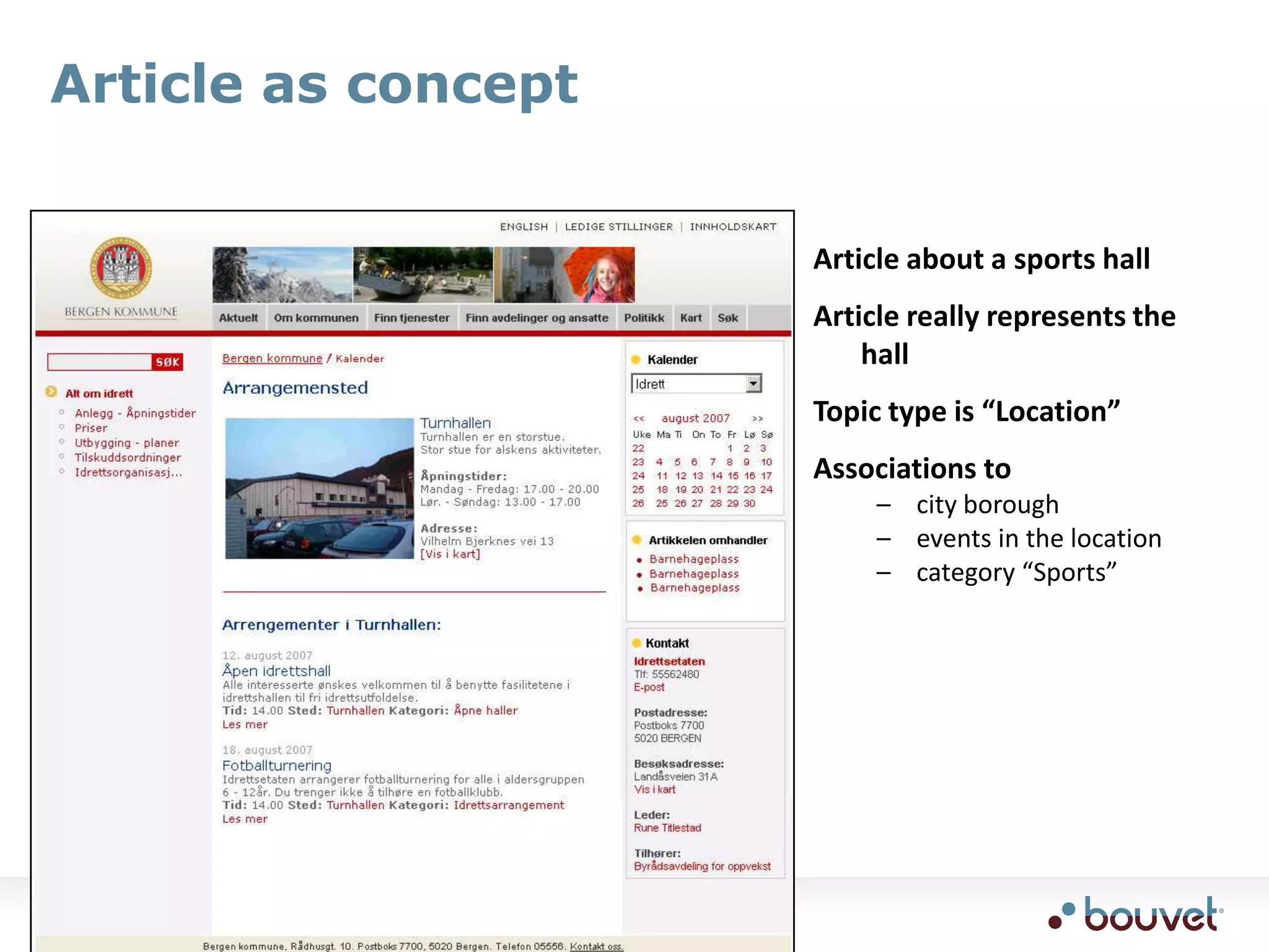 events in the location